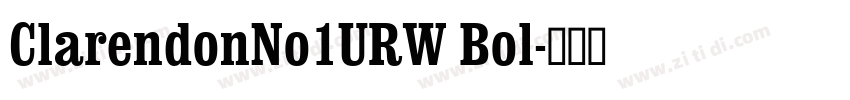 ClarendonNo1URW Bol字体转换